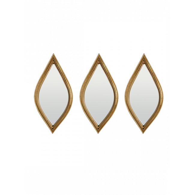 Lot de 3 miroirs losanges